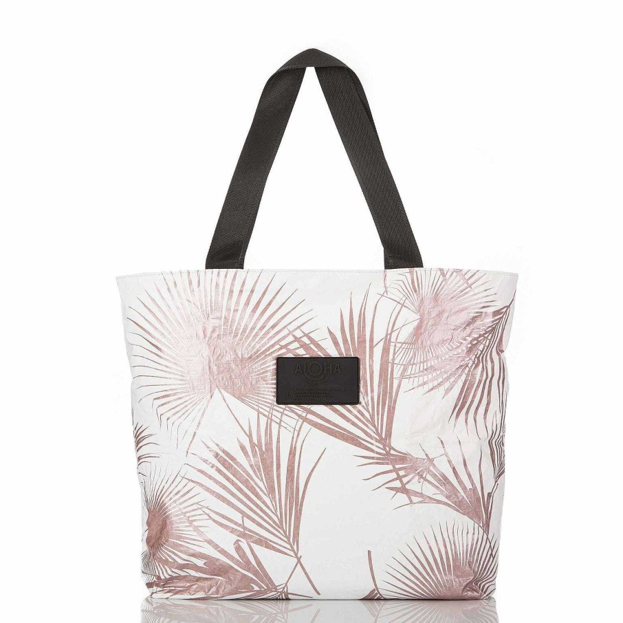 Accessories Aloha | Aloha Day Tripper Bag - Rose Gold Palms