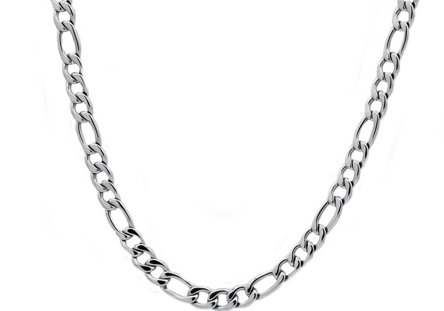 Jewelry Black Jack Jewelry | Stainless Steel Figaro Link Chain Necklace