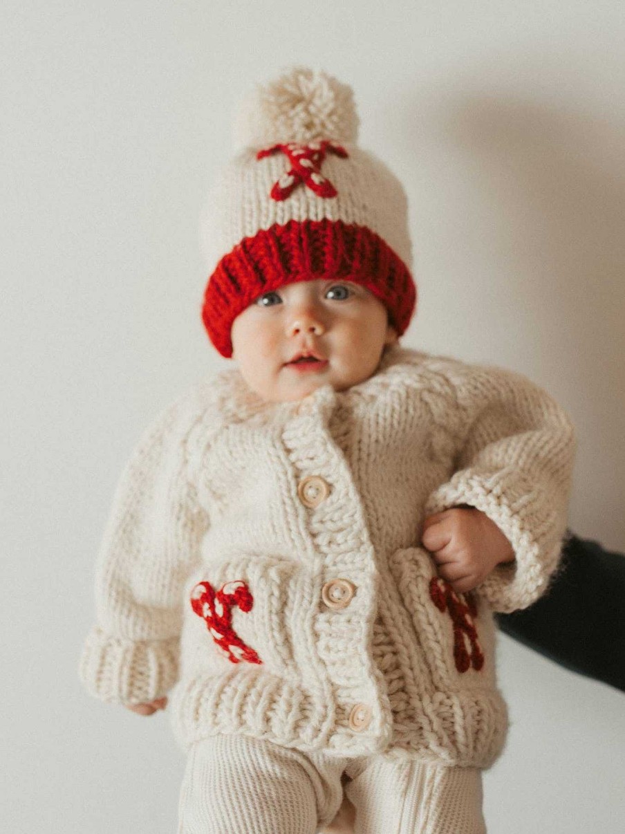 Home & Gifts Huggalugs | Baby Candy Cane Sweater