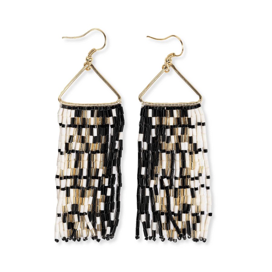 Jewelry Ink + Alloy | Patricia Mixed Bead Fringe Earrings