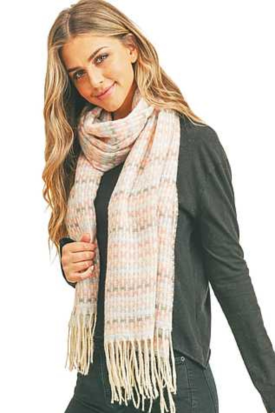 Accessories Wona Trading | Cozy Dreams Stitch Scarf