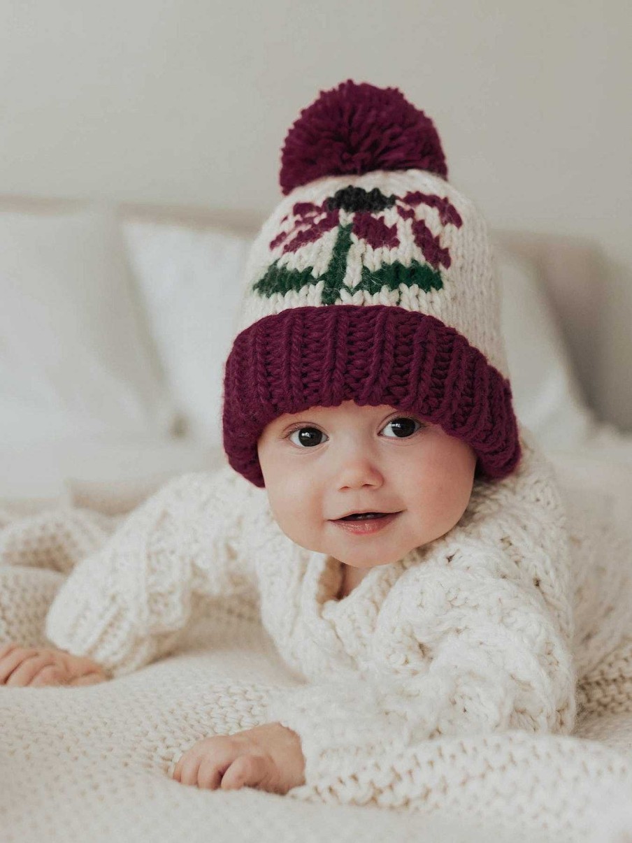 Home & Gifts Huggalugs | Plum Coneflower Beanie