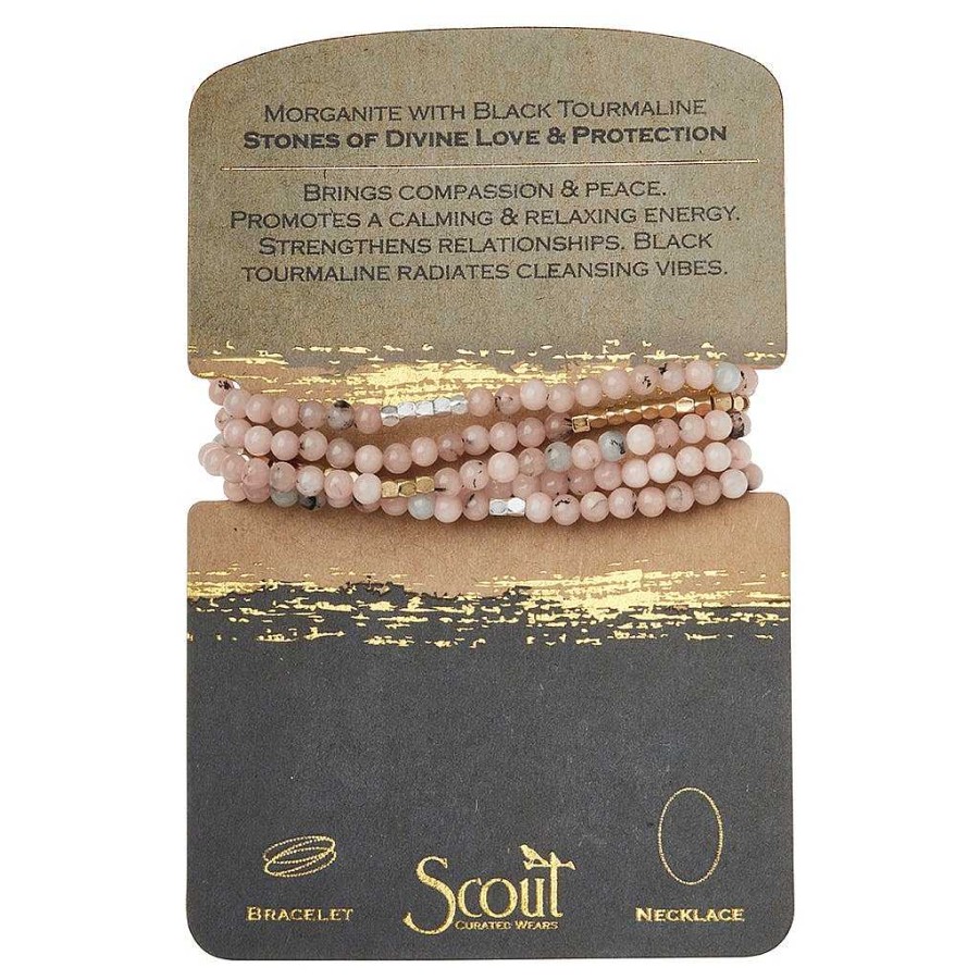 Jewelry Scout Curated Wears | Scout Curated Wears Stone Wrap - Morganite & Black Tourmaline