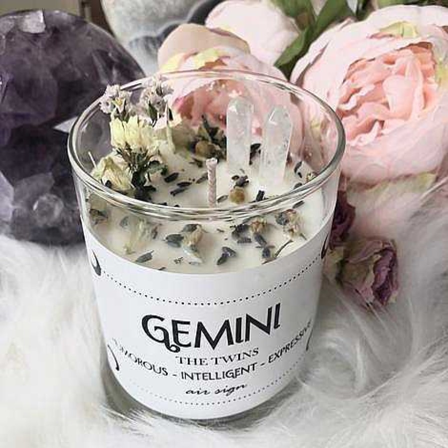 Home & Gifts Lunastry | Zodiac Crystal Embellished Candle