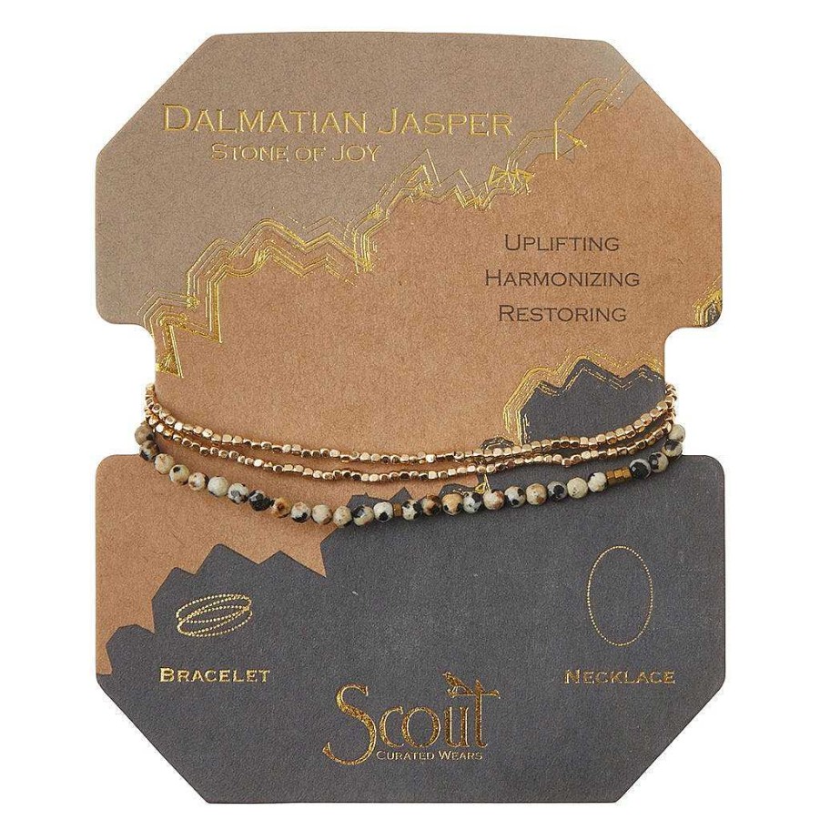 Jewelry Scout Curated Wears | Scout Curated Wears Delicate Stone Wrap - Dalmatian Jasper