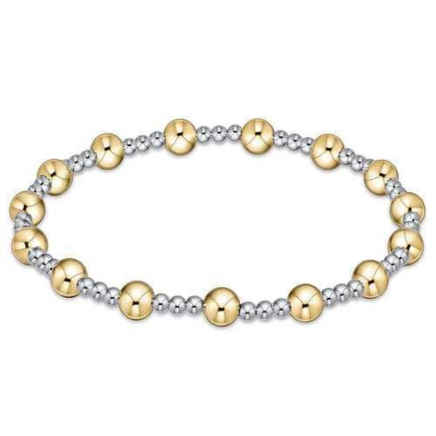 Jewelry E. Newton | Enewton Sincerity Pattern 5Mm Bead Bracelet - Mixed Metal