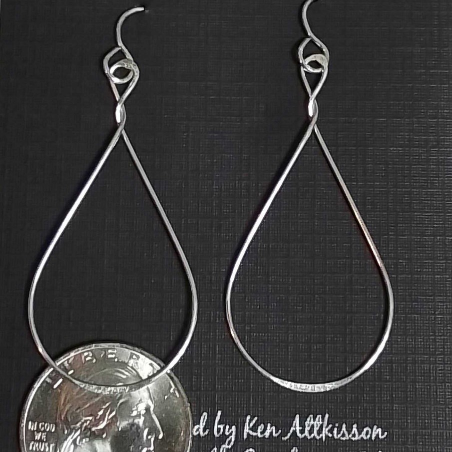 Jewelry Kens Handcrafted Jewelry | Sterling Silver Teardrop Earrings