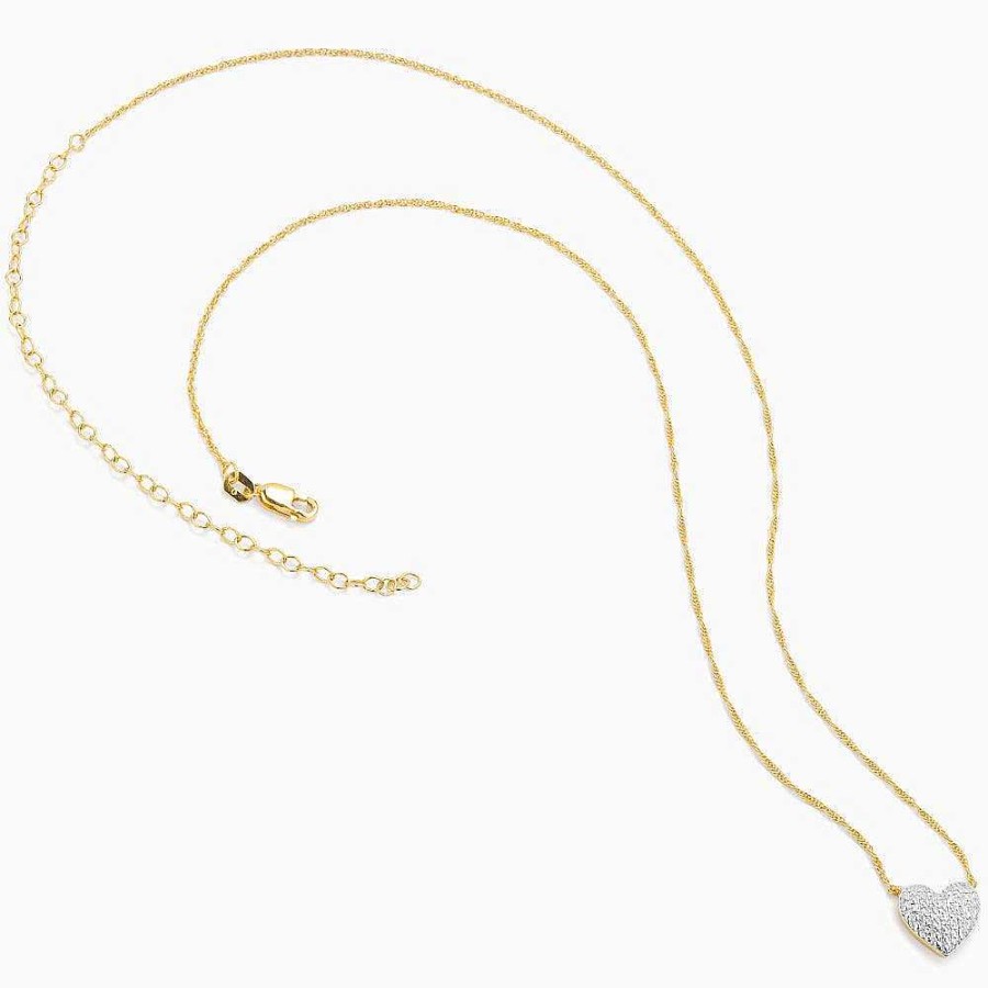 Jewelry Ella Stein | All Of My Heart Diamond Necklace Gold