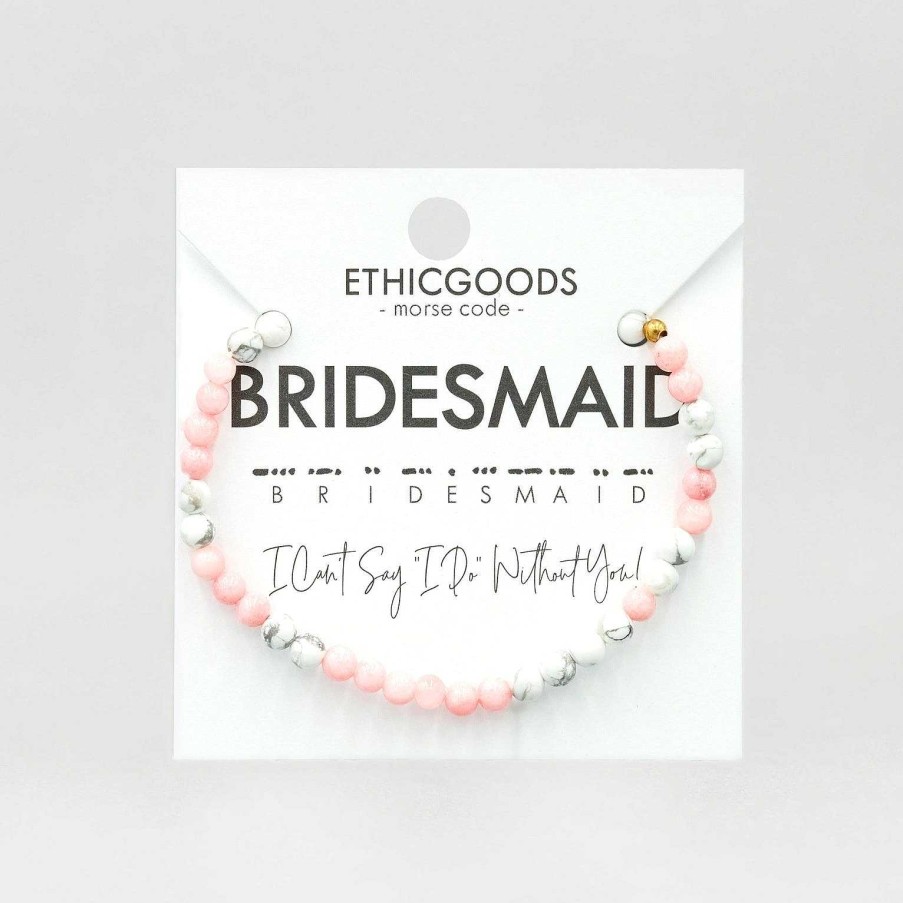 Jewelry Ethic Goods | Bridesmaid Morse Code Bracelet