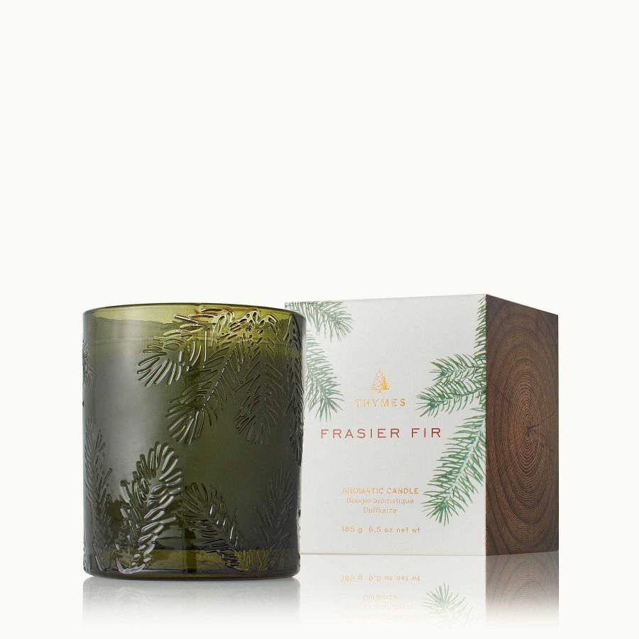 Home & Gifts Thymes | Frasier Fir Green Glass Candle