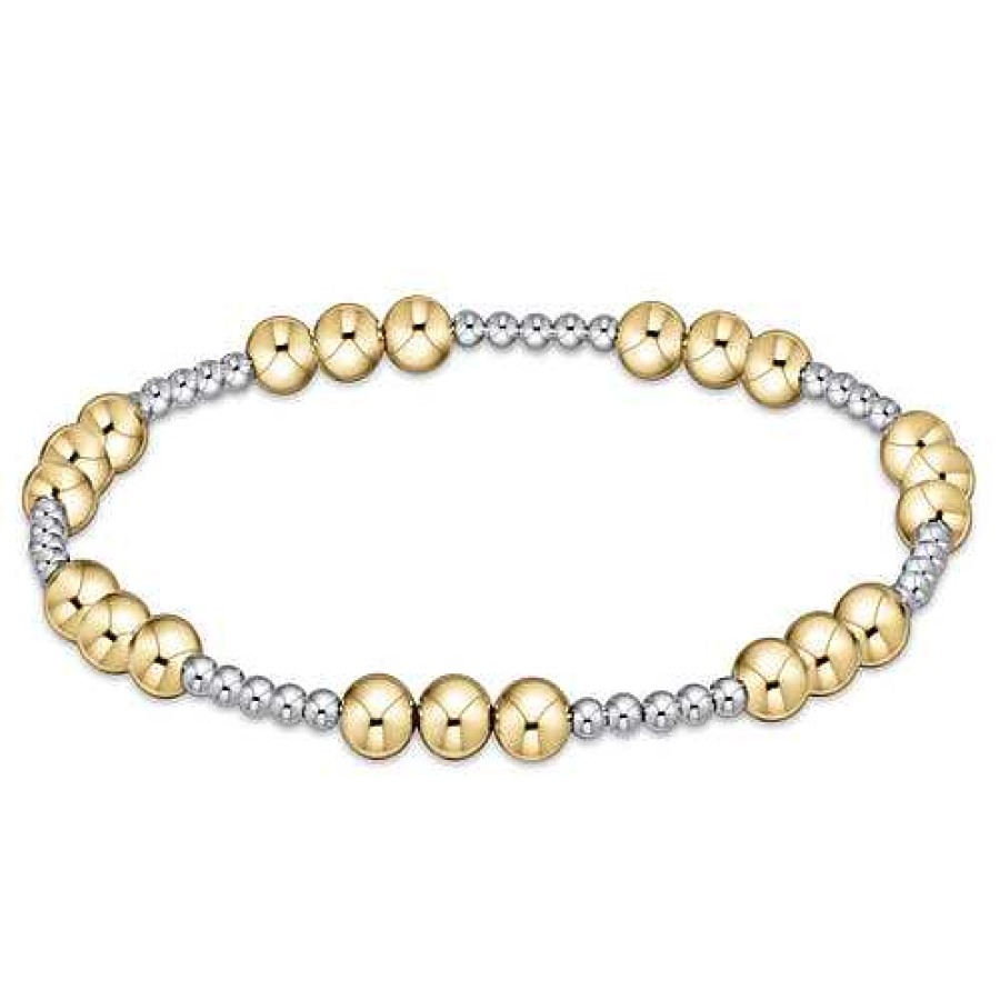 Jewelry E. Newton | Enewton Joy Pattern 5Mm Bead Bracelet - Mixed Metal