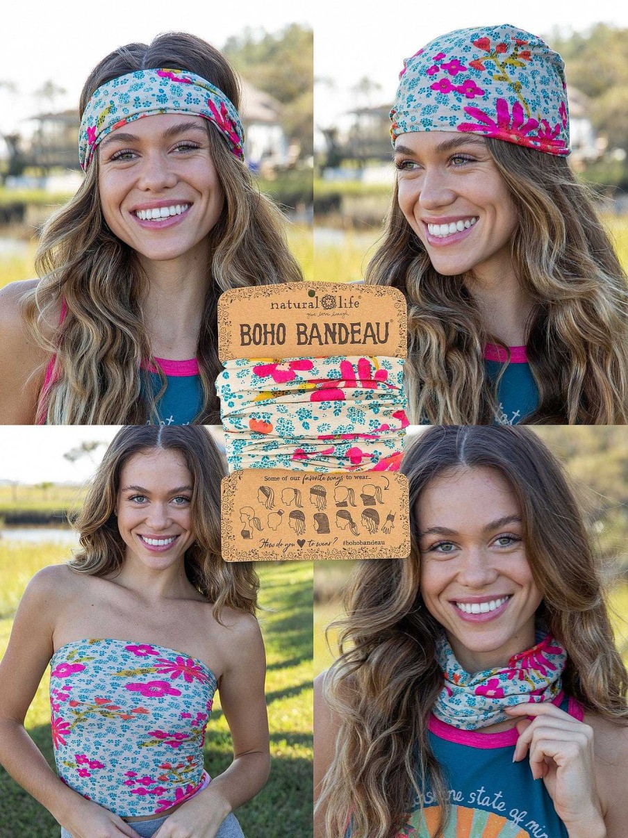 Accessories Natural Life | Neon Daisies Boho Bandeau