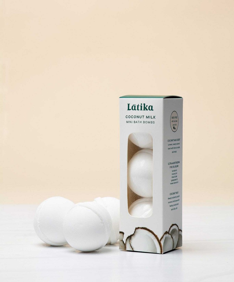 Bath & Body Latika | Coconut Milk Mini Bath Bombs