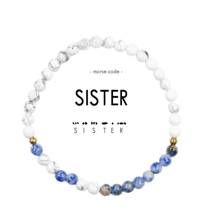 Jewelry Ethic Goods | Morse Code Bracelet - Sister