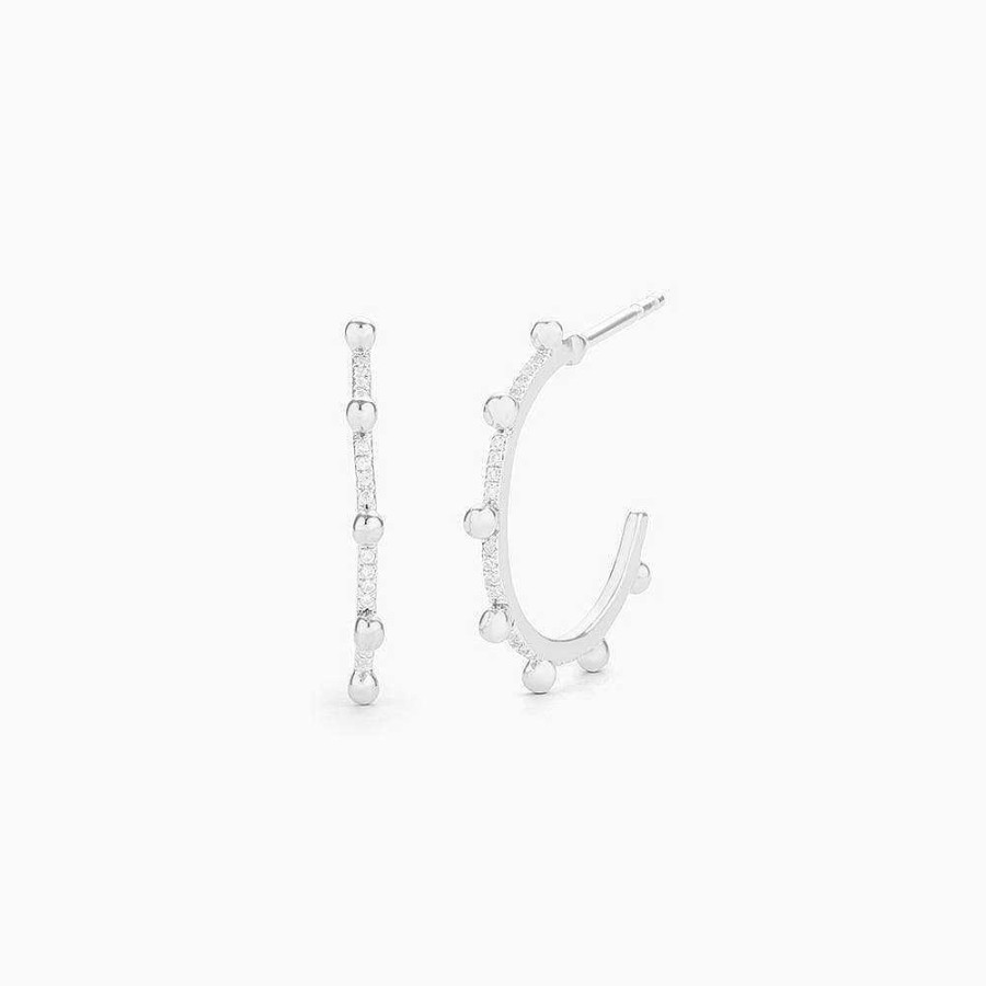 Jewelry Ella Stein | Pearls Of Diamond Hoop Earrings