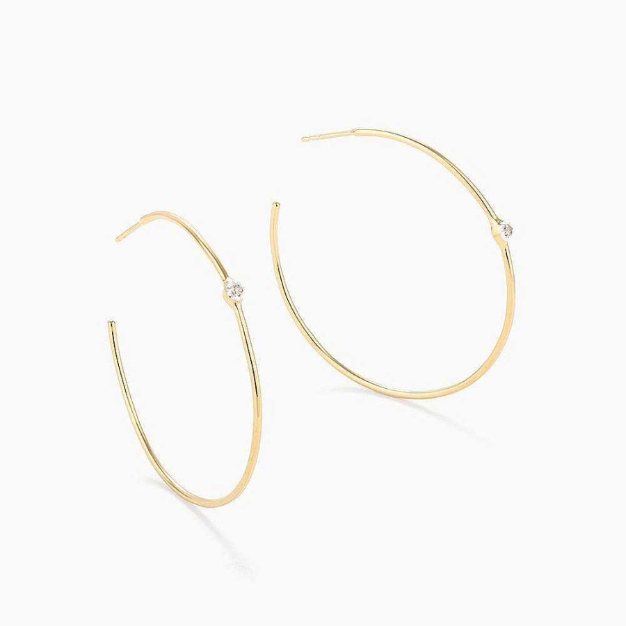 Jewelry Ella Stein | Aja Diamond Accent Hoops