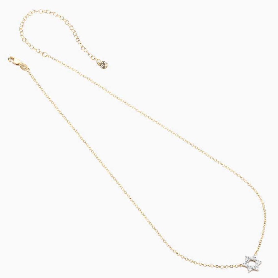 Jewelry Ella Stein | Star Of David Pave Diamond Necklace