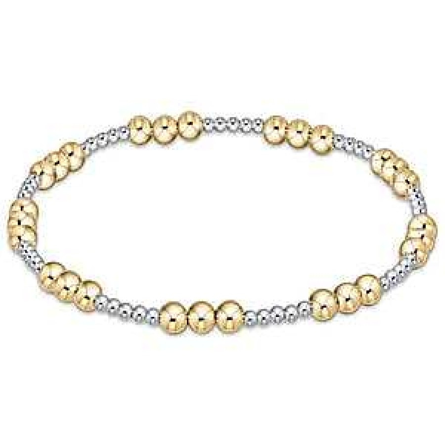 Jewelry E. Newton | Enewton Joy Pattern 4Mm Bead Bracelet - Mixed Metal