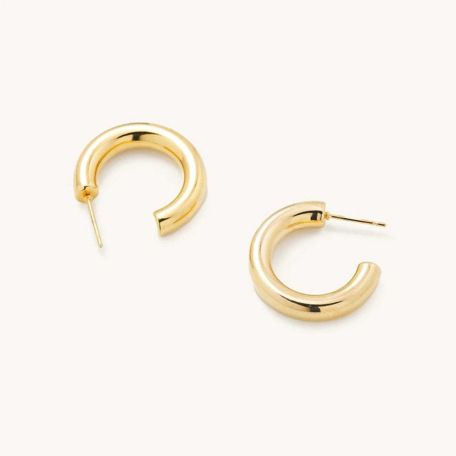 Jewelry Nikki Smith Designs | Rome Waterproof Small Tube Hoops