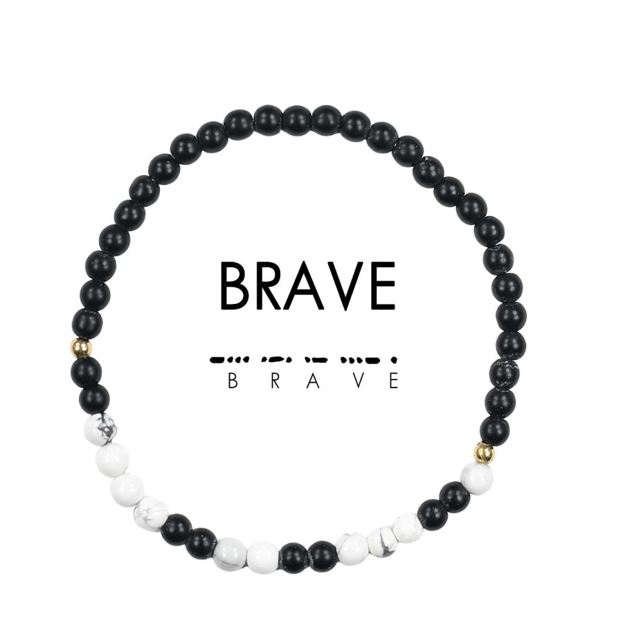 Jewelry Ethic Goods | Men'S Morse Code Bracelet - Brave