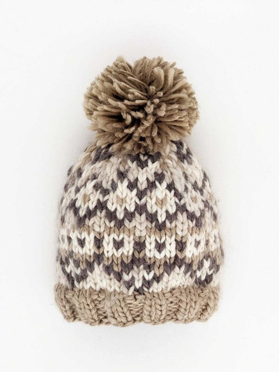 Home & Gifts Huggalugs | Baby Fairisle Pebble Beanie Hat