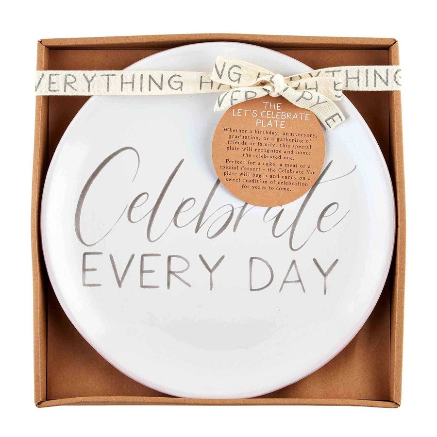 Home & Gifts Mudpie | Celebrate Everyday Plate