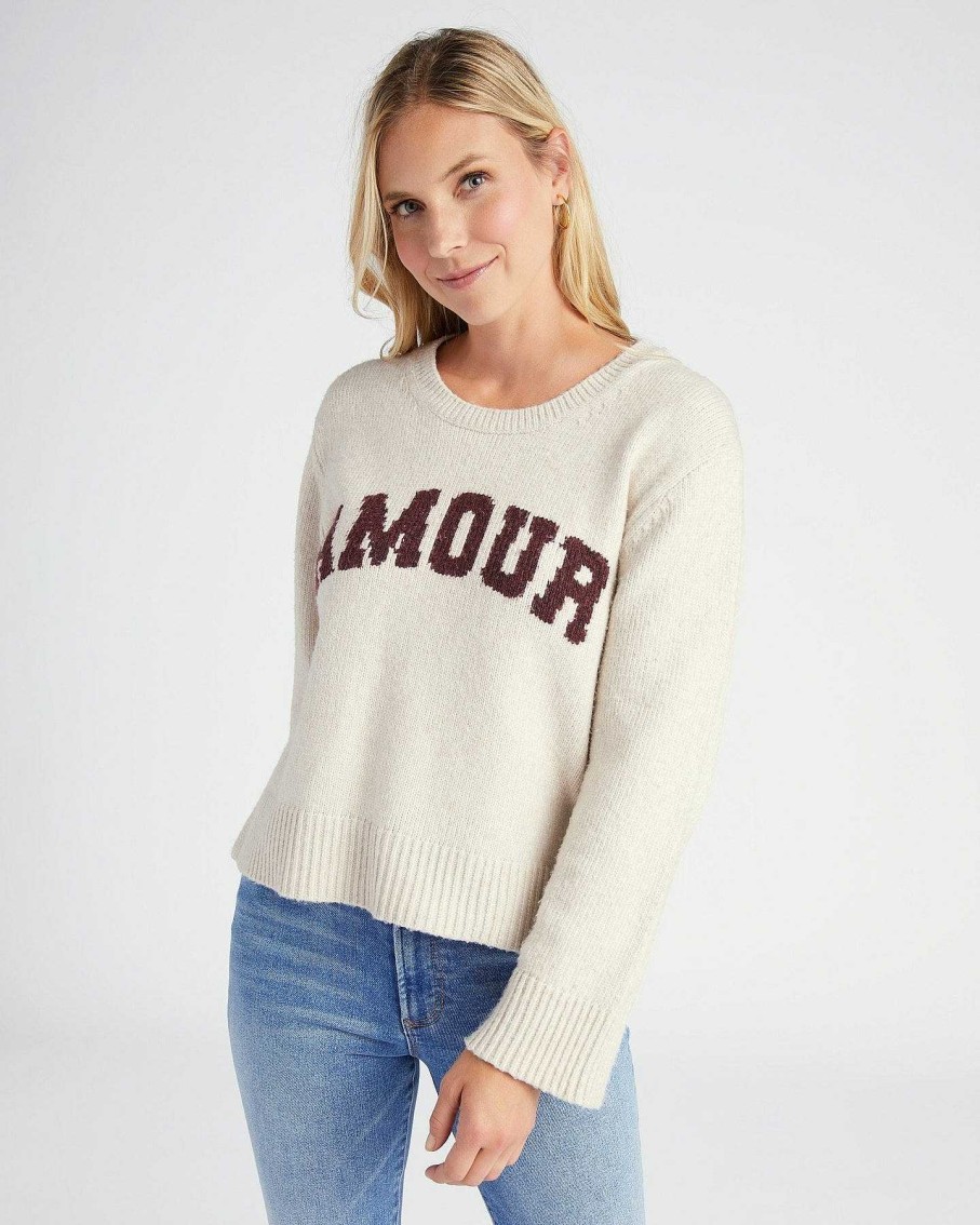 Apparel Z Supply | Serene Amour Sweater In Light Oatmeal Heather